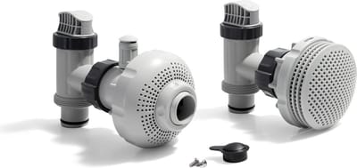Intex 26004 set afsluiters + aansluitingen zwembad (38mm)  voor filterpompen met een maximaal debiet van 7m³.