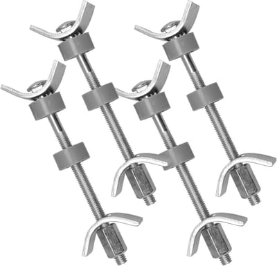 Keukenblad Verbinding - Werkblad Connector - Keuken Stabiliseren - Verstelbaar Ontwerp - 4 Stuks - Zilver