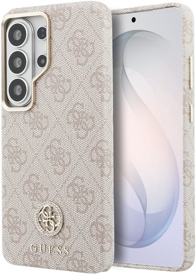 Guess telefoonhoesje voor Samsung Galaxy S26 Ultra roze – 4G Strass Logo – MagSafe geschikt – luxe fashion case
