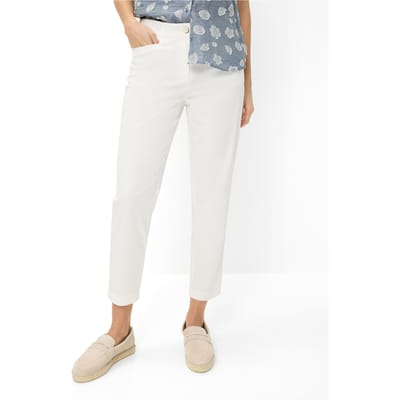 Brax Dames Chino  Style MARA S OFFWHITE, crèmewit, maat 32