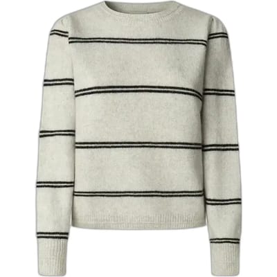 Pepe Jeans Carmela Stripe Trui Beige S Vrouw