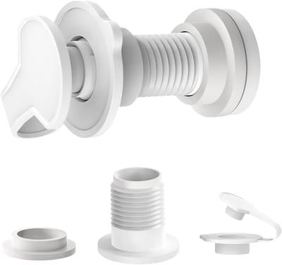 Afvoerplug Vervanging - Koeler Onderdelen - Lekvrij Koelen - Set van Drie - 2.5cm Schacht - Wit