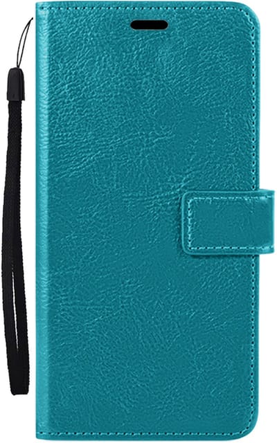 Hoes - Met Pasjeshouder - Geschikt voor Apple iPhone 17e - Luxe Bookcase Portemonee - Flip Case - Kunstleer Book Case - Flipcase - Book Cover - Walletcase - PortemonneeHoes - Turquoise