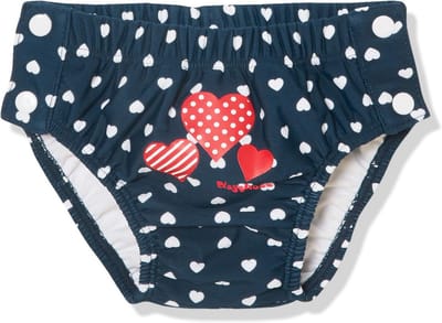 UV Zwembroek Voor Baby Meisjes met Hartjesprint en Knoopsluiting