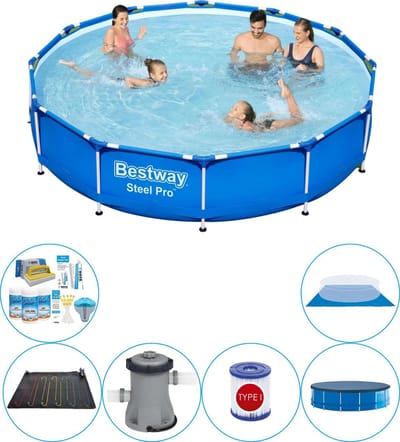 Zwembad Combi Deal - Steel Pro Rond 366x76 cm