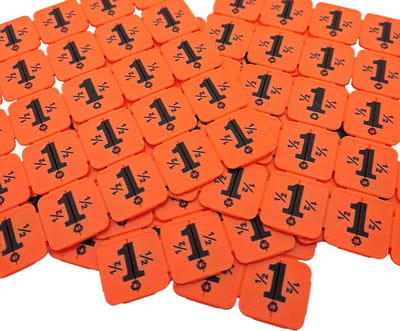 CombiCraft breekmunten van gerecycled plastic in het oranje - 1000 breekmunten