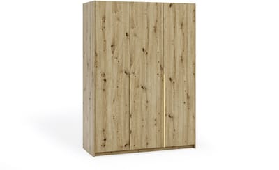Kledingkast Apollonia zonder Spiegel 150 x 204 cm (artisan, gouden handgrepen)