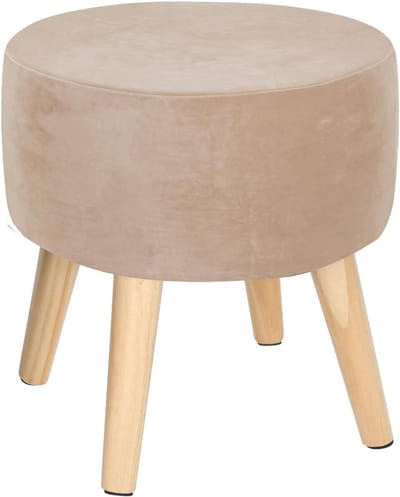 Poef Hoes - Voetenbank Cover - Meubels Beschermen - Zachte Stretch Stof - 32 x 18 CM - Camel