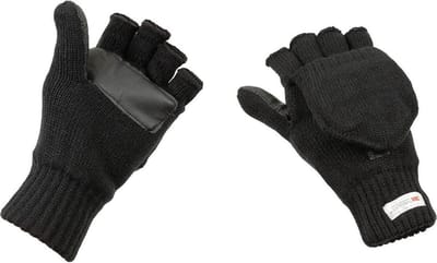 MFH - Gebreide vinger wanten  -  Zwart  -  3M™ Thinsulate™  - MAAT XL