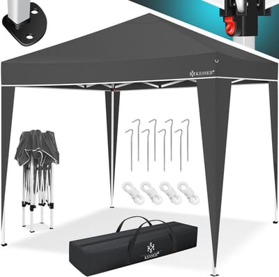 Partytent 3x3m Pop-Up met Draagtas | Waterdicht en UV-bescherming | Vouwpaviljoen voor Feesten en Evenementen