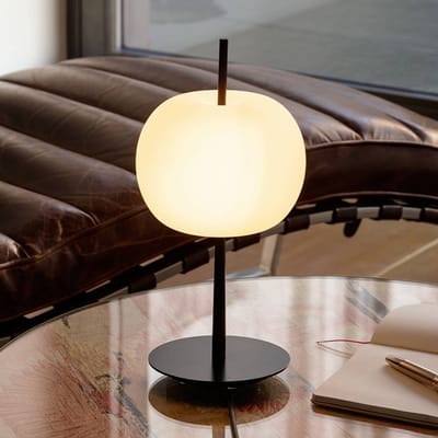 kdln LED tafellamp KUSHI, zwart, hoogte 32 cm, dimmer CCT