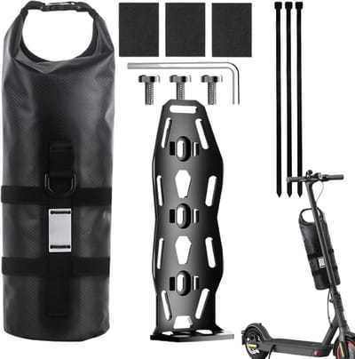 Fiets Fork Tas - Draagtas Frame - Fietsen en Tours - Waterdicht en Reflecterend - 23 cm - Zwart