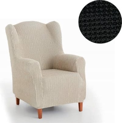 Belmarti Milos - Oorfauteuilhoes 70-100 cm - Zwart - Stretch jacquard