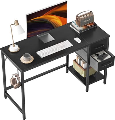 Modern Bureau met 2 Lades - Omkeerbaar Desk voor Gaming en Studeerkamer