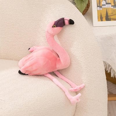 Schattige Roze Flamingo Pluche Speelgoed Zacht Knuffeldier Vogel Pop Schattige Flamingo Knuffel Lieve Knuffelbare Pop Cadeaus Voor Meisje 22cm pink