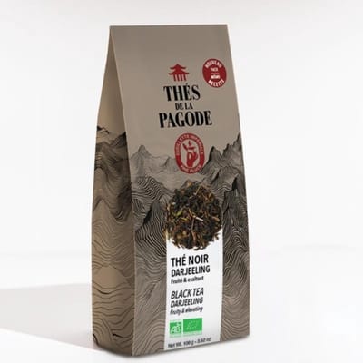Thés de la Pagode  - Zwarte thee Darjeeling - Losse Thee - Biologische thee  (100 gram)