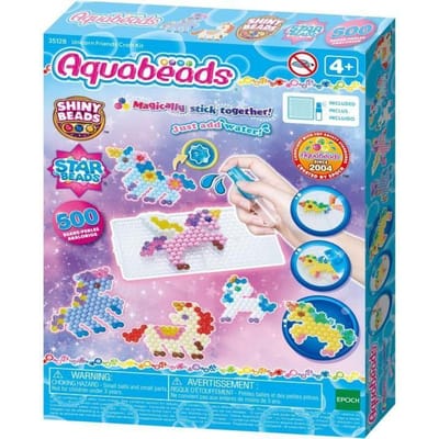 Aquabeads Unicorn Friends Craft Kit- complete set met 500 parels in 27 kleuren