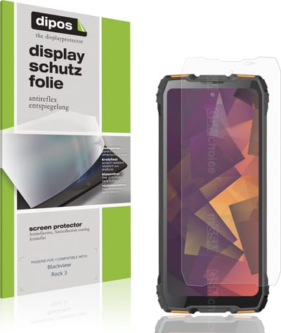 dipos – 4x Matte Beschermfolie geschikt voor Blackview Rock 3 | Krasbestendige & antireflecterende Screenprotector Ultra-Thin