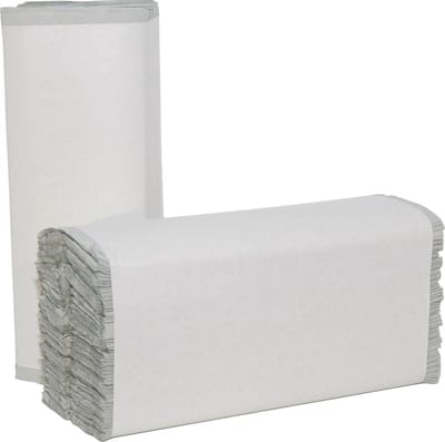 Handdoek papier 33x25cm C-vouw 1laags naturel 3600stuks (218333)