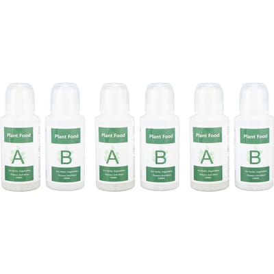 3-delige set hydrocultuurplantenvoeding voor het kweken van planten, hydrocultuurvoeding voor binnenplanten en groenten white