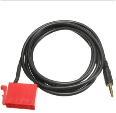 Golden crown - Baceyong 10pin Auxiliary Line Audio-adapter - Auto Radio Adapter - Rood - Geschikt voor MP3-spelers - Vervangingskabel - Ideaal voor au