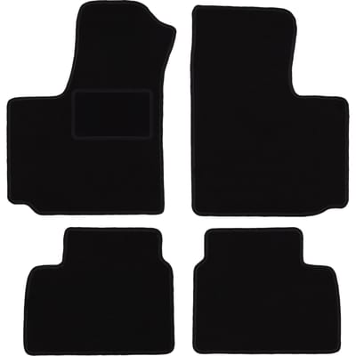 Zwarte veloursmatten voor: FIAt Doblo I combivan (2000-2009)