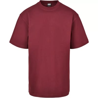 Urban Classics - Tall Heren T-shirt - 3XL - Bordeaux rood