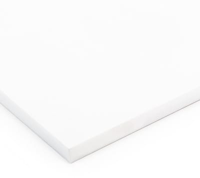 Rubbermagazijn - PTFE plaat - Wit - Afmeting 600x600mm - Dikte 12mm - Kunststof plaat - CNC - Frezen - Waterjet -