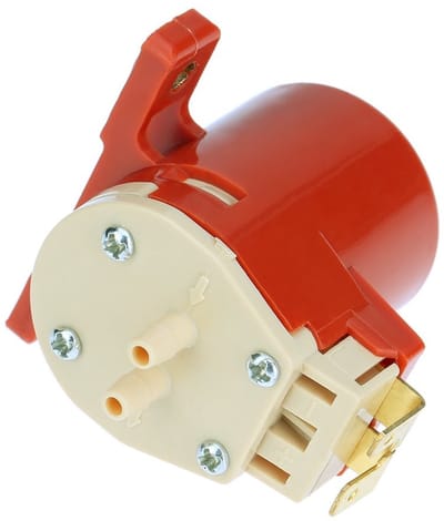 Dailygoods- Ruitensproeierpomp Universeel - Kunststof - Directe vervanging - 2-pins Connector - 6 maanden garantie - Compact formaat 7,5x6,5x6cm - Waspomp