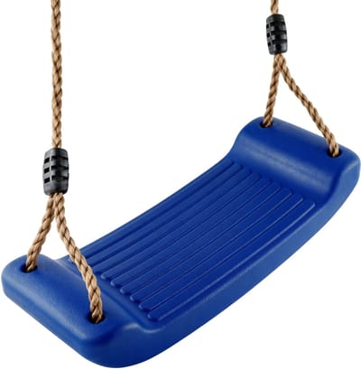 JAXY - Schommelzitje Kunststof - Kinderschommel Buiten - Schommel Tuin - Buitenspeelgoed Jongens en Meisjes - Blauw