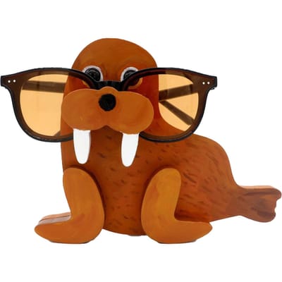 Bureau Brillenhouder Cartoon Dier Houten Brillen Display Standaard Decoratieve Ornamenten brown