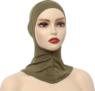 Bovista Hoofddoek - Hijab - Dames - Abaya - Sjaal - Islamitische Kleding - Moslim Kleding - Alhamdulillah - Legergroen