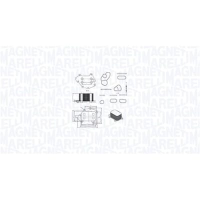 Olie radiator, motorolie MAGNETI MARELLI 350300002400