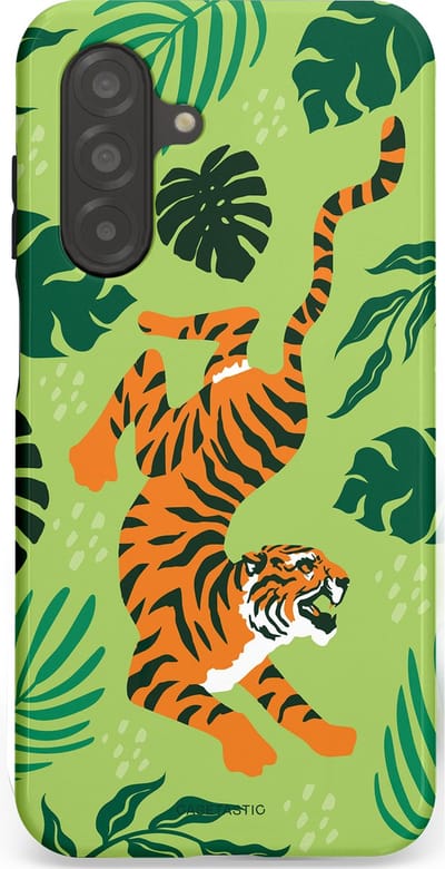 Casetastic Hoesje Geschikt voor Samsung A26 - Stijlvolle Beschermende Duo-layer Case - Tijgerwoud