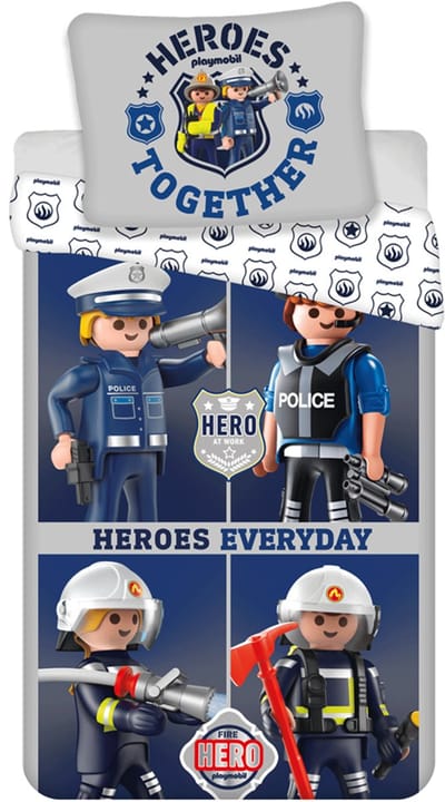 Playmobil Dekbedovertrek heroes everyday 140 x 200 cm