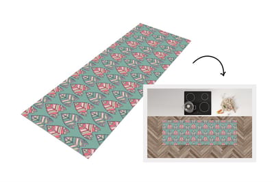 Keukenloper 150x50 cm - Keukenmat vinyl Patronen - Tribal - Retro - Keukenmatten loper - Keuken vloerkleed tapijt