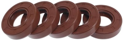 Dubbele Lip Olieafdichting met Roterende Veerstalen Afdichtingsring 22x42x10mm - Hoge Druk Rubber FKM, Set van 5 voor Betrouwbare Sluiting en Duurzaamheid