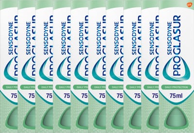 10 x Sensodyne Tandpasta 75 ml Proglasur Daily Protection