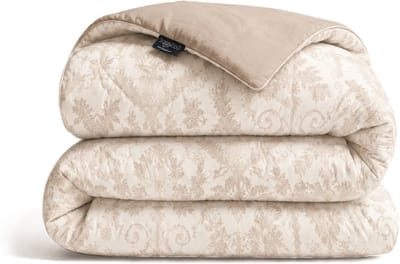 HappyBed Dekbed zonder overtrek 200x220 - Wasbaar Dekbed - Bedrukt dekbed zonder hoes - Hoesloos Dekbed - Tweepersoonsdekbed - Flower