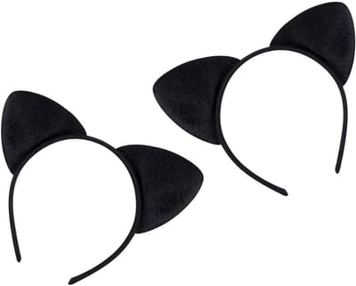 Schattige kattenoren haarbanden voor meisjes en vrouwen - Haaraccessoires voor kostuumfeesten, set van 2
