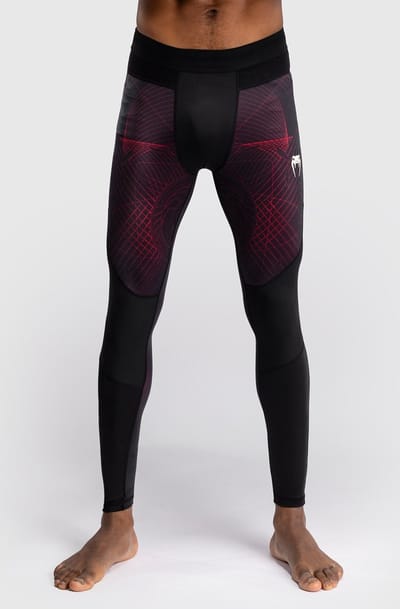 Venum G-Fit Air Sportlegging Spats Tights Diepzwart Vuurrood - S - Jeans Maat 30