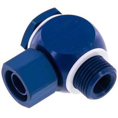 17.6x13 & G1/2" Aluminium Banjo Opsteek Fitting Buitendraad met O-ring Draaibaar [5 stuks].