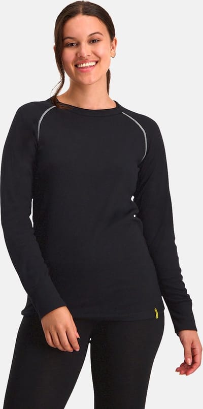 NOMAD® Lichtgewicht Thermoshirt Dames | Lange mouwen | L | Baselayer | Longsleeve Thermo | Droog & Warm | Zwart