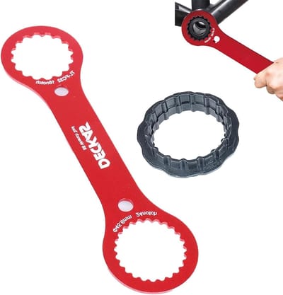 Fiets Sleutelset voor Onderhoud, Centerlock Tool, Pedal Verwijderaar en BB Sleutel, Rood, Roestvrij Staal