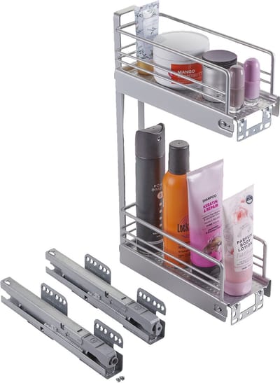 Kesseböhmer 15 cm volledig uittrekbaar CLASSIC 90° 2 etages met SoftStopp