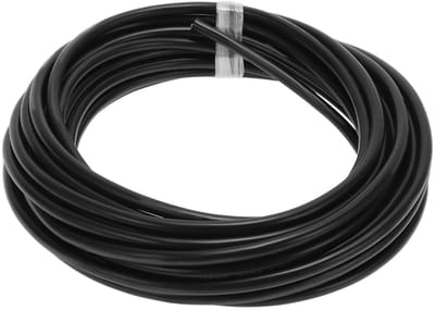 Geïsoleerd aardingsdraad met soft-touch-mantel, 10 meter, zwart, 18 AWG, 4 geleiders, ideaal voor elektrische toepassingen en veiligheid
