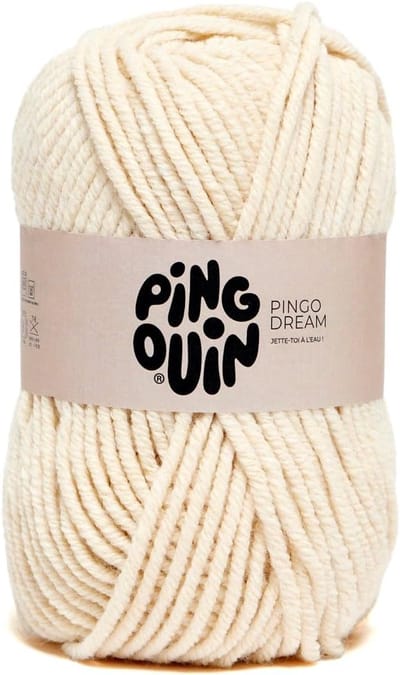 Breiwol Bol - Garen Klos - Zelf Breien - Snel Brei Resultaat - 100 gram - Natuurlijk Beige
