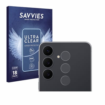 Savvies - Screenprotector voor Samsung Galaxy S25 FE (ALLEEN Camera Lens) - Folie Beschermfolie transparant 18 Stuks