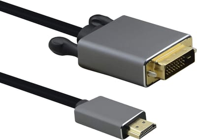 Anschlusskabel, HDMI Stecker/DVI Stecker, PREMIUM 4K, 2,0m, schwarz