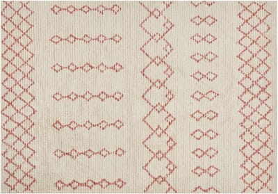 BUXAR - Laagpolig vloerkleed - Beige - 160 x 230 cm - Katoen